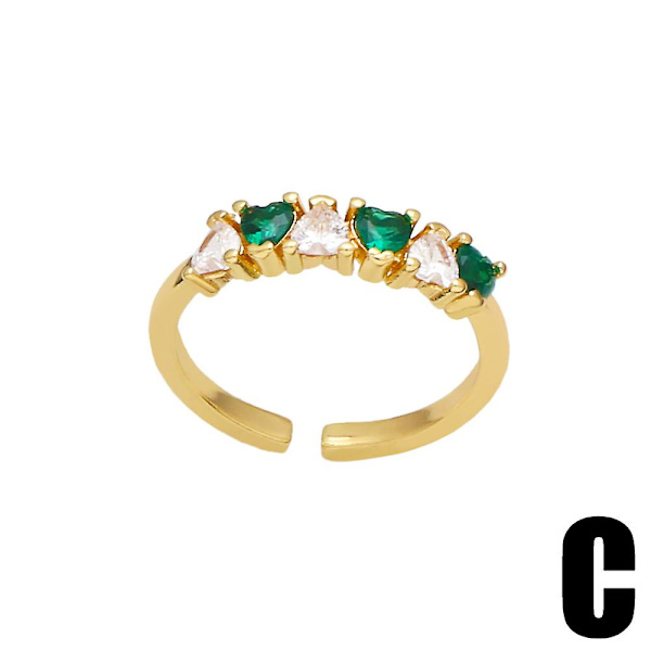 Sormus Vintage Zircon Heart Stud Muotikorut Ac9623