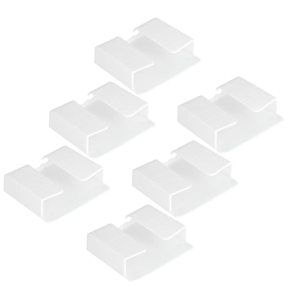 Universal Självhäftande Väggmonterad Telefonhållare 6-pack Vit Hem Sovrum Badrum Laddningsställ