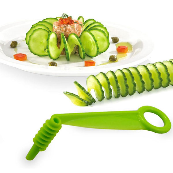 5st Bärbar Potatis Morot Spiral Slicer Kök Frukt Grönsaksskärare Köksverktyg