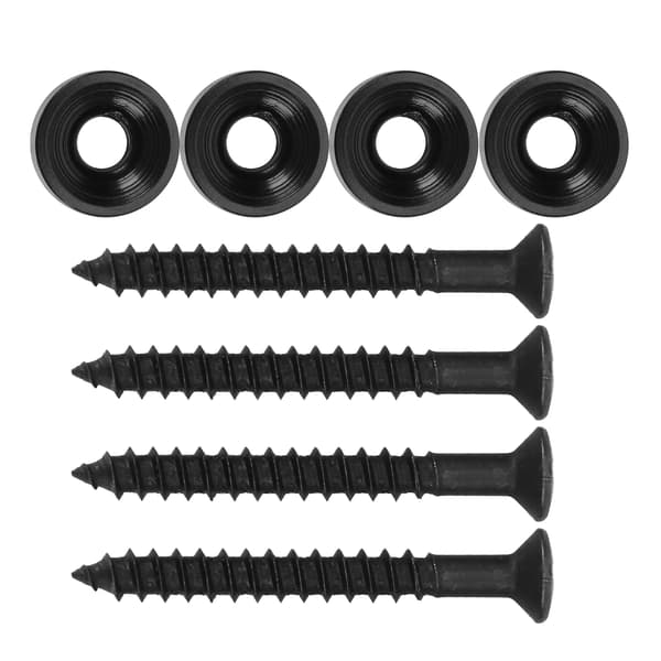 4 Set Elektrisk Basgitarr Halsfog Metallhylsa Bult Skruv Tillbehör