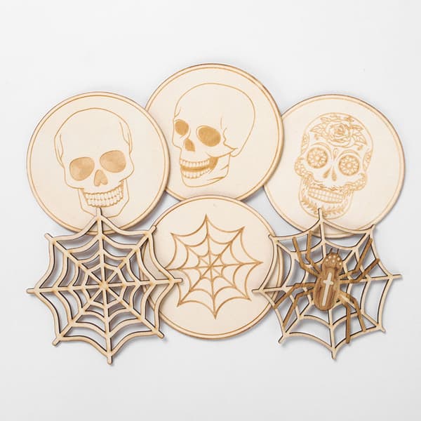 6-pack Halloween-filtunderlägg för dricksglas och kaffekoppar-08