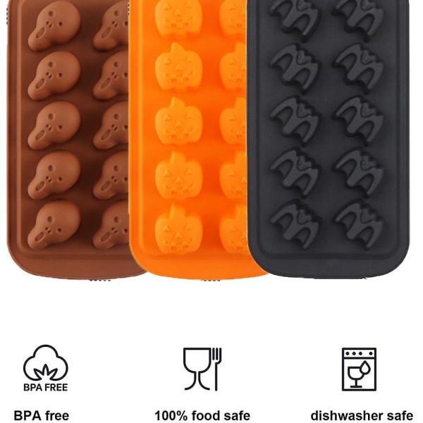 Spooky Halloween-formet isbitbrett / matformer - morsomme skumle design