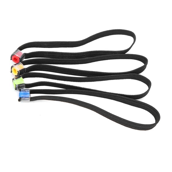 4 stk. Elastisk stoff Lett Fiske Tippet Spole Ring Wire Loop Tackle Tilbehør