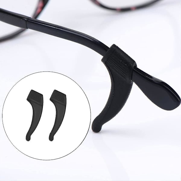 Silikon glasögon halkfria tillbehör glasögon benfäste 1pcs