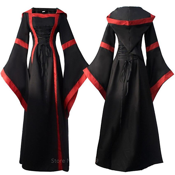 Middelalderlige kvinder Retro Cosplay kostumer Halloween M