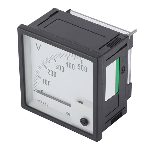 Retvinklet Pointer Voltmeter Måler AC 0-500V Båd Kabine Instrumentpanel