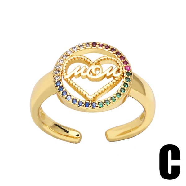 Ringgave til mor Zircon Vintage modesmykker Ac8379 C
