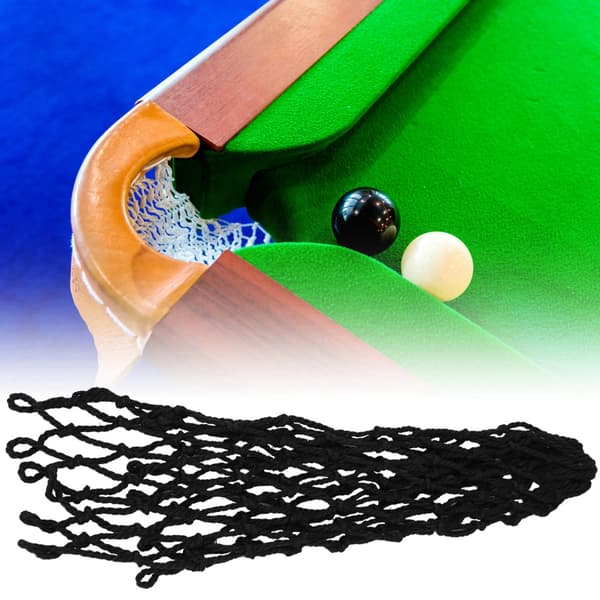 6 stk. Holdbare Billardbord Netlommer Sort