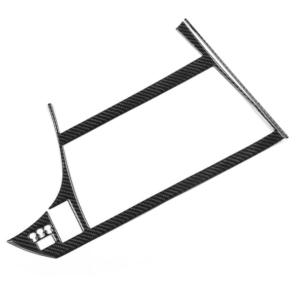 Karbonfiber GPS-skjermpaneldeksel for Prius 2012-2015 RHD Sett med 2