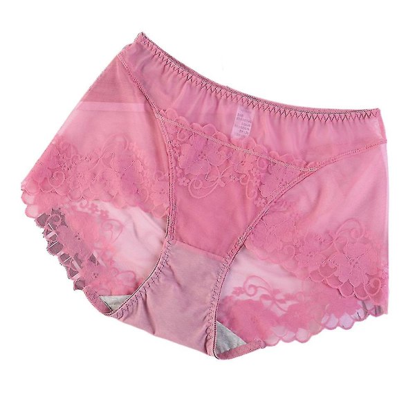 Kvinner blonder franske truser Boxer sexy undertøy Rose Red L