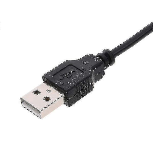 5V 2A USB-port til 12V 8W billaderuttakadapteromformer for bil Black