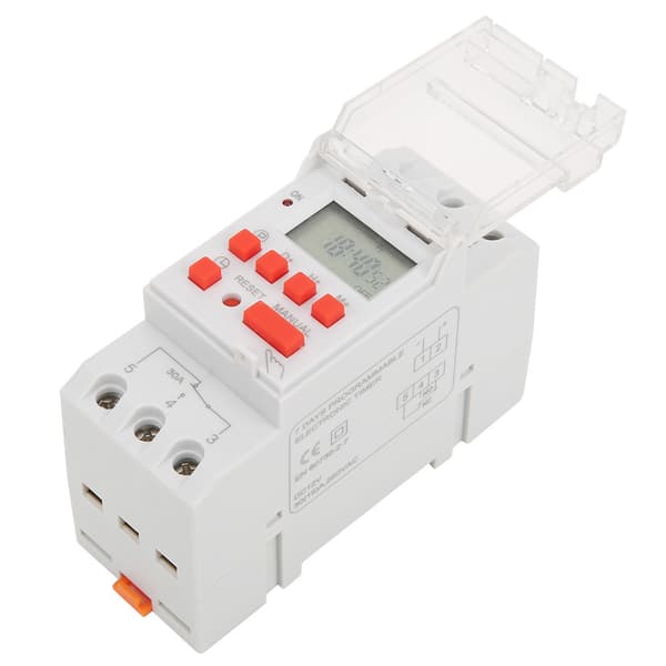 12V DC 30A Ugentlig Timer Switch LCD Tænd Sluk Kontrol Nedtællingsfunktion
