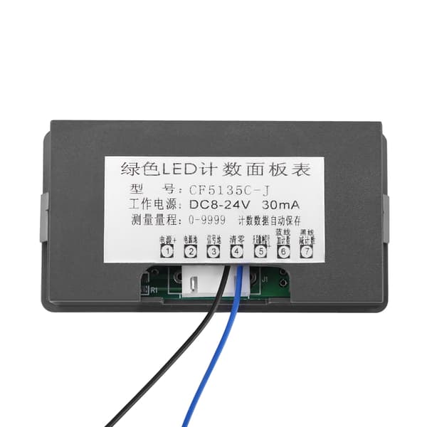 4-cifret DC LED Digital Display Op Ned Plus Minus Panel Tæller Måler 0-9999 Grøn
