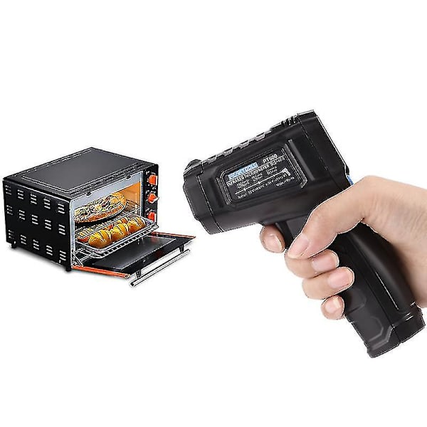 Pt600 Professionell Pyrometer Digital termometer Laser Temperaturmätare Gun 600c Beröringsfri infraröd termometer för industri