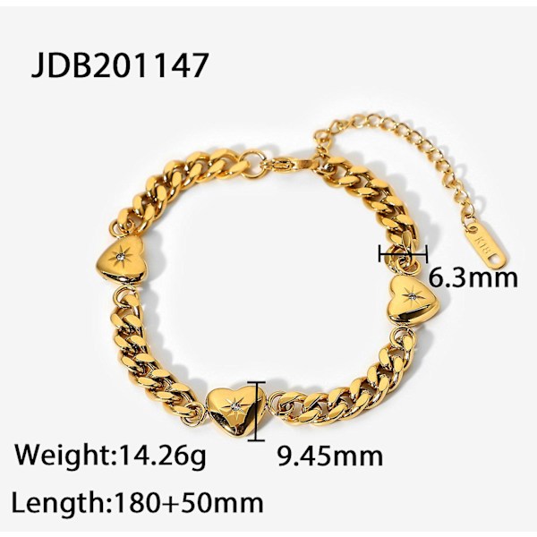 Armbånd Heart Daily Outfit Metallic Element B1423