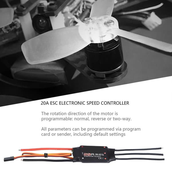 EMAX BLHELI Series 20A ESC Elektronisk Hastighetsregulator med BEC för Quadcopter