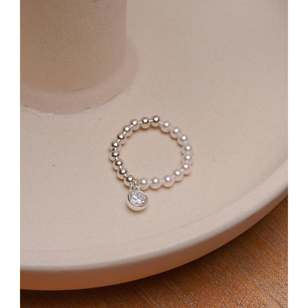 Ring Pearl Vintage Sæt piger&#39; Modesmykker Ac3839 A09
