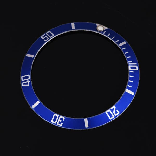 Aluminium Klokke Bezel Innleggsring Erstatning Blå