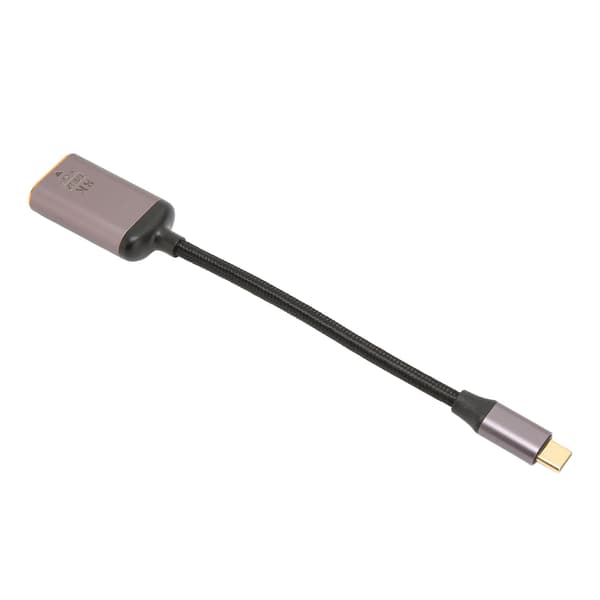 USB-C - Mini DisplayPort -sovitin 8K 60Hz Plug and Play USB-C uros - Mini DP naarin kaapeli USB-C laitteille