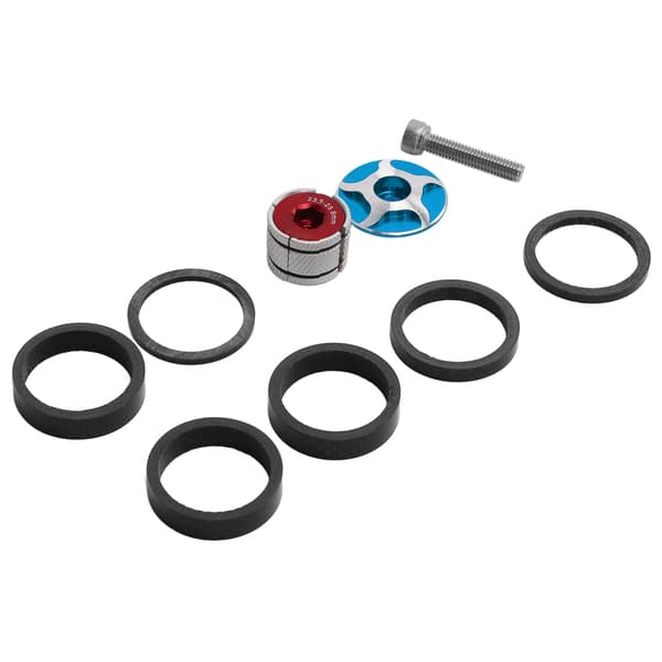 CANSUCC Cykel Headset Spacer Set Styrstam Topplock Headset Expander Plug 28.6mm Diameter Framgaffel Stam Blå
