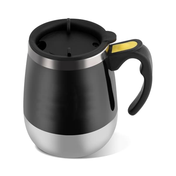 Selvblandende kaffekrus Magnetisk omrøring Rustfrit stål Elektrisk Sort