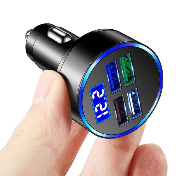 Bil Usb Oplader 4 Port Universal Usb Hurtig opladning til mobiltelefonnavigation 4USB