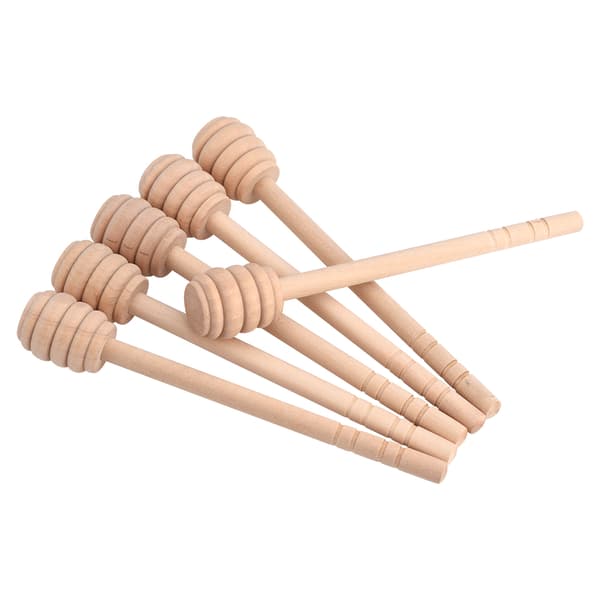 Træ Honning Dypper Sæt 50 stk 15cm Pind Længde