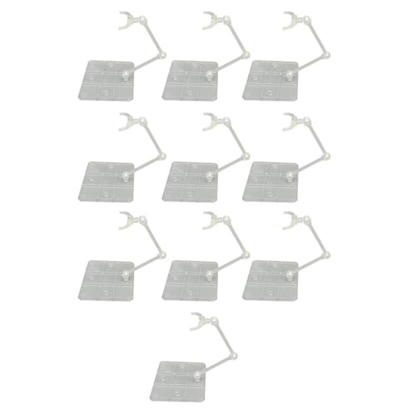 10 sæt Transparent Akryl Action Figur Stand Anime Display Holder Base Support