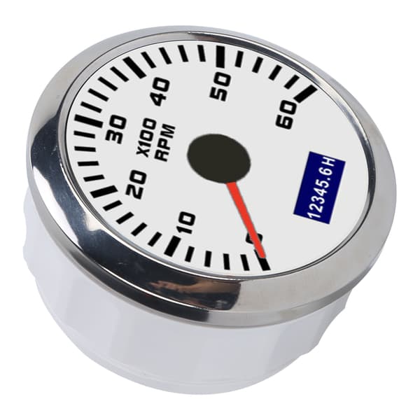 85mm Bil Tacho Meter Lavt Strømforbruk Rød Pointer Universal for Biler Båter 9‑32V DC