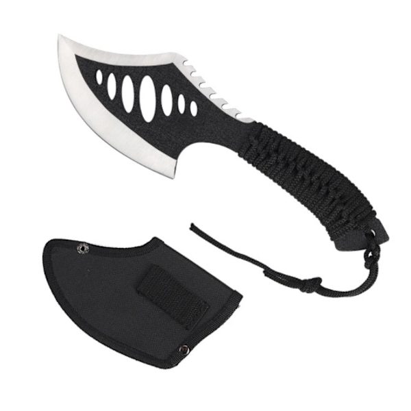 Ulkoleirintä Hiiliteräksinen karsintakirves Monikäyttöinen puusepänkirves Survival Tactical Axe Vuoripuukirves (musta),