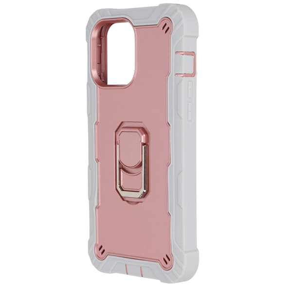Ripebestandig Armor Stand-deksel for iPhone 13 Pro Max Grå Gull