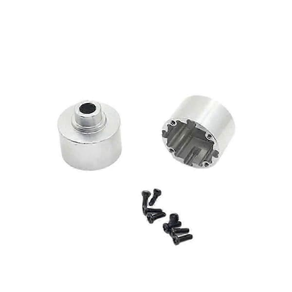 Differentialhus i metall för 104001 RC biluppgradering Silver