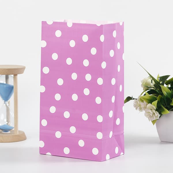 Polka Dot Presentpåse i papper - 20-pack små presentpåsar i papper, små presentpåsar