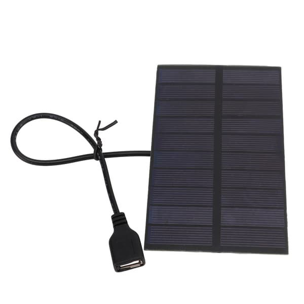 1.5W 5V Monokrystallinsk Silisium DIY Solcellepanel USB-Grensesnitt Fleksibelt Mini Solcellepanel