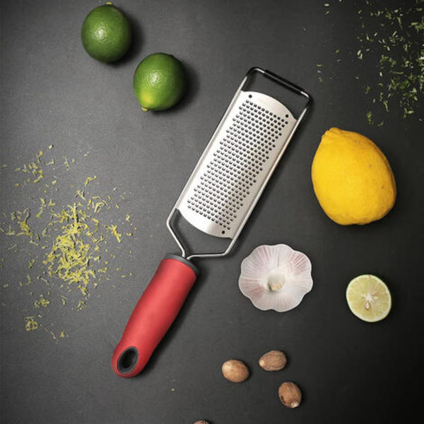 Citrusost rivejern Zester - Gode greb Spaetzle rivejern Parmesan Rustfrit stål Grøntsagsriv Citron Hvidløg Chokolade