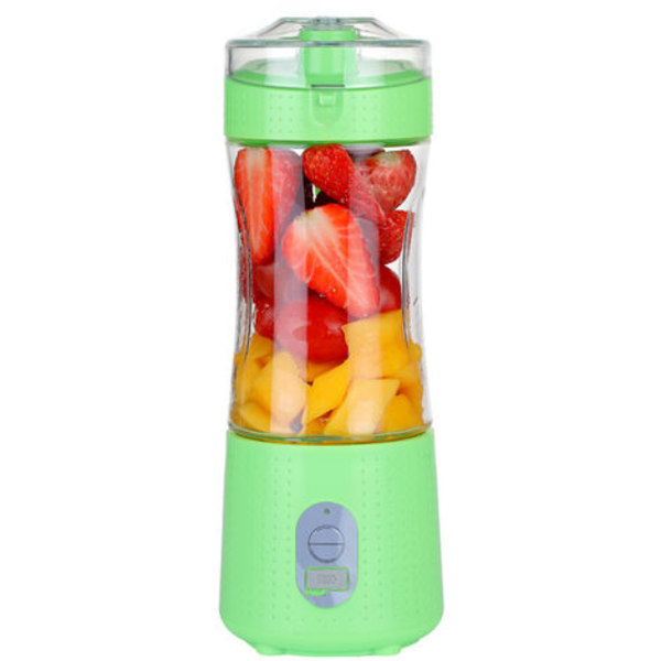 Bärbar blender - Mini Personal Blender - Juicer - Juice Cup, Smoothie Masher, 6 blad, Uppladdningsbar USB port, Vattenpr