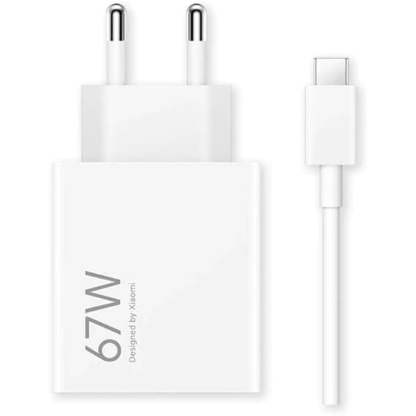 [qg]Xiaomi-kompatibel 67W HyperCharge-kombo, Type-A EU-plugg hurtiglader 67W