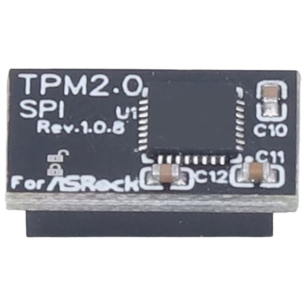 Asrock Hovedkort TPM 2.0 Modul 14 Pin SPI Sikkerhetskrypteringskort