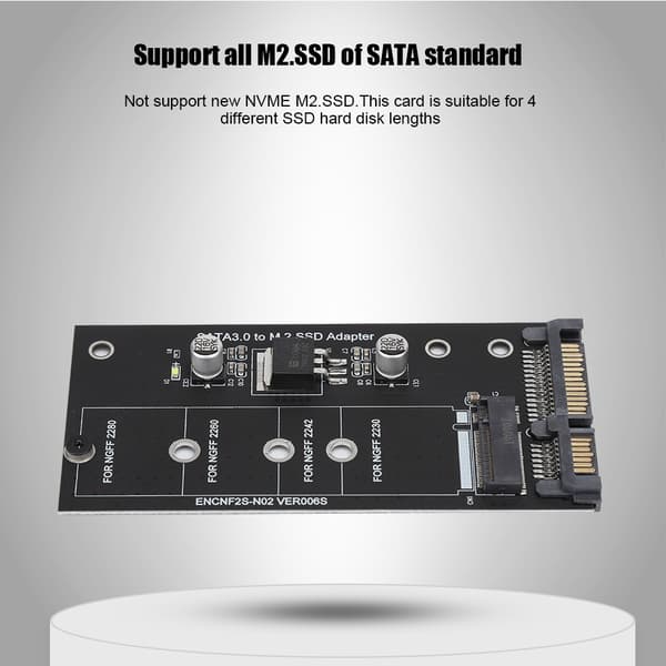M2 NGFF SSD till SATA 22PIN hårddiskadapterkort Stabil prestanda