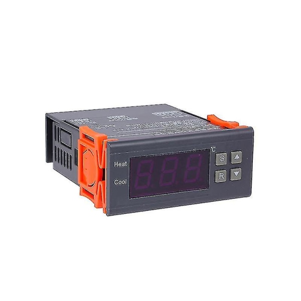 Digital temperaturregulator -99~400 grader Pt100 M8 Sond Termoelement Sensor Inbyggd termostat 220v Värme Kylning Switch