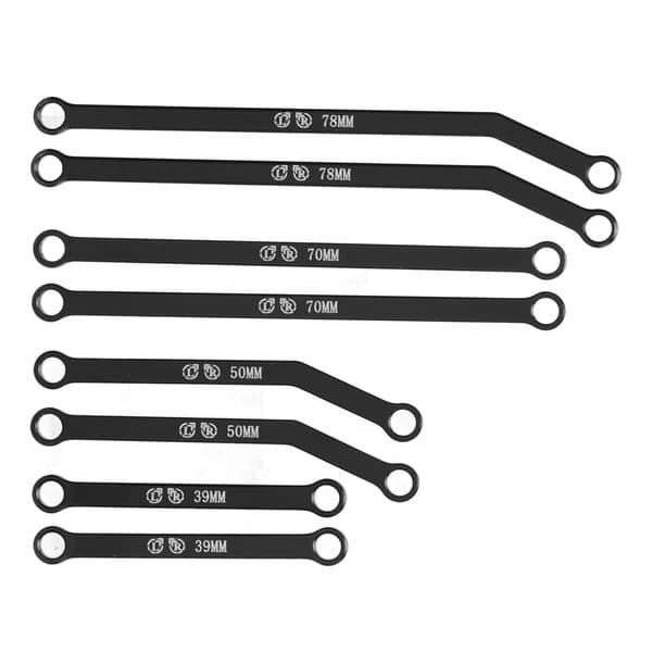 AXIAL SCX24 1 24 RC Crawler Bil Høj Clearance Aluminium Legering Styretøjsforbindelse Stangsæt Sort