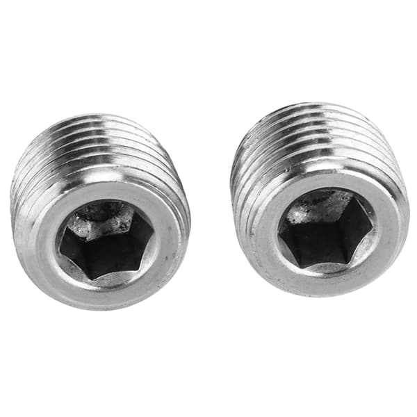 2 STK 1/4in NPT Han Gevind Rørprop Rustfrit Stål Indvendig Sekskant Fitting Universal