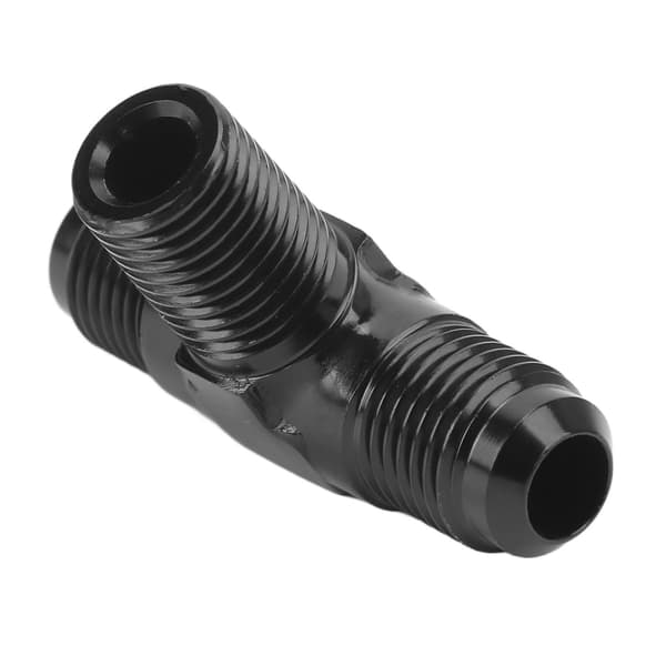 3-vejs T-formet Tee-adapter Aluminiumlegering Sort Anodiseret 6AN til 1/4 NPT-fitting