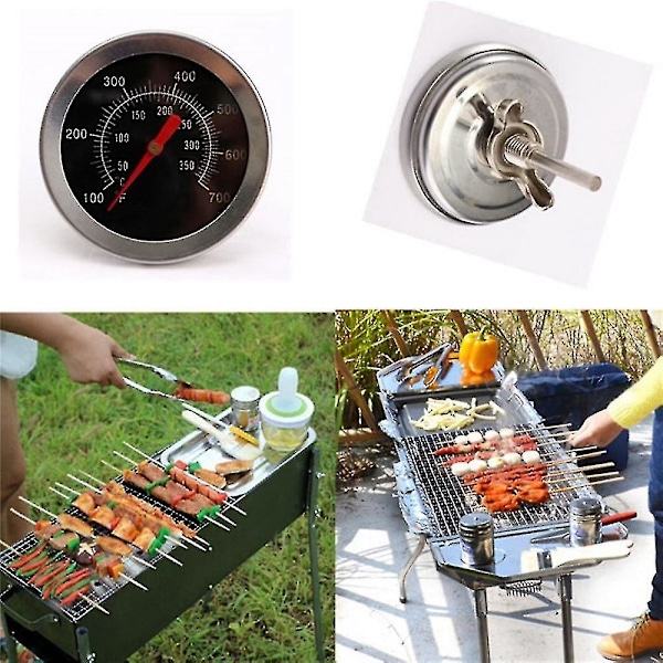 Tillbehör i rostfritt stål Grill Kötttermometer Urtavla Temperaturmätare Mätare Matlagning Matsond Hushålls köksredskap
