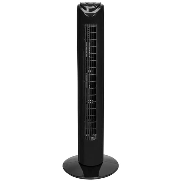 Tårnventilator med fjernbetjening, sort, 45W, 3 tilstande, timer 2840