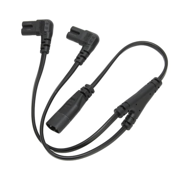 C8 til dobbel C7 strømsplitterkabel for LCD-skjerm og skrivebordslampe