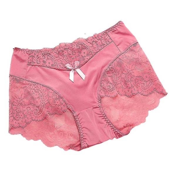 Kvinder blonder franske trusser Boxershorts Undertøj Rose Red M