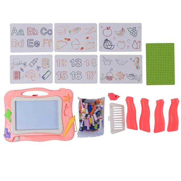 Rosa Mini Magnetisk Ritbräda Pedagogisk Skrivleksak