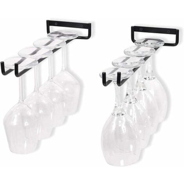 Set med 2 glashållare hängande glashållare för vinglas, ölglas - 30 cm