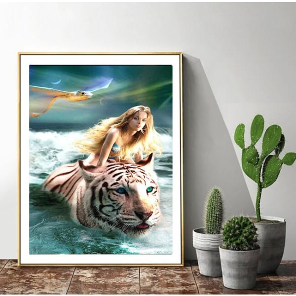 Tiger beauty diamond painting (30x40 täysiä timantteja)